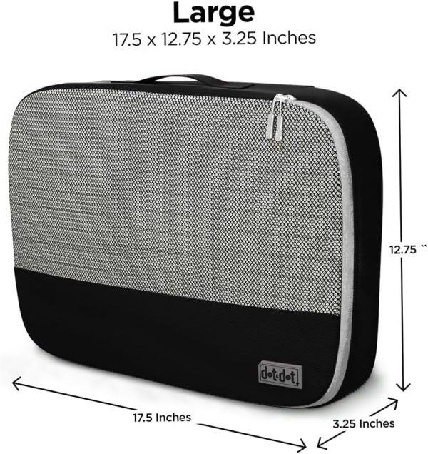 Dot&Dot Large Packing Cubes - 4 Pcs Suitcase Organizer Set - Carry On Travel Cubes - Image 2